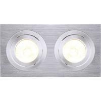 SLV Inbouwspot New Tria GU10 2 Square 17cm wit 113512 - thumbnail