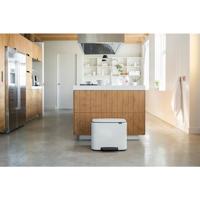 Brabantia - 121142 - Poubelle Bo Pedal Bin, 11 + 23 litres, Blanc - thumbnail