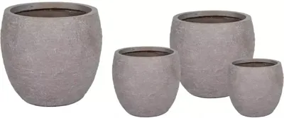 Mcollections bloempot utah bullet clayfibre 44x39 cm taupe