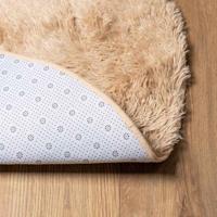 Hoogpolig vloerkleed NAVARRA 120x120 cm polyester beige - thumbnail