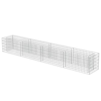 VidaXL Gabion plantenbak verhoogd 360x50x50 cm gegalvaniseerd staal