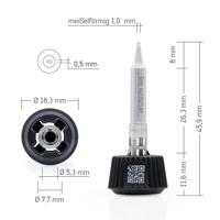 Ersa 0142CDLF10/SB Soldeerpunt Beitelvorm Grootte soldeerpunt 1 mm Inhoud: 1 stuk(s) - thumbnail