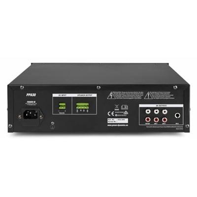 Power Dynamics PPA30 100V versterker 30W met Bluetooth en mp3 speler