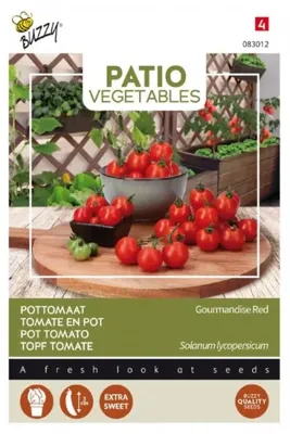 Patio tomaat gourmandise red 10zdn