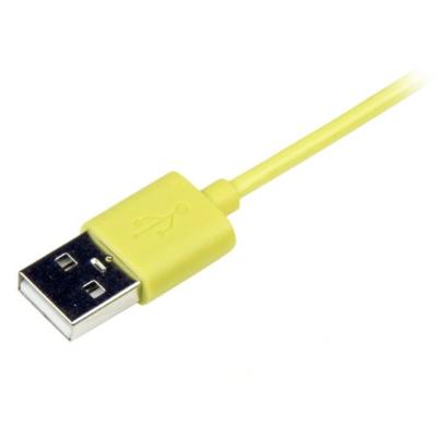 StarTech.com USB-kabel voor Apple Lightning naar USB, voor iPhone, iPod, iPad, 1 m, geel (USBLT1MYL)