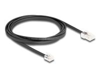 DeLOCK Telephone Cable RJ45 plug to RJ11 plug black 2 m - thumbnail