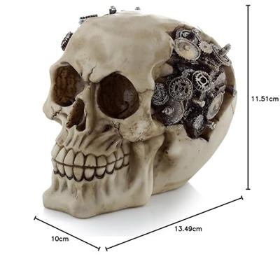 Steam Punk Stijl Schedel met Tandwielen Woonaccessoire