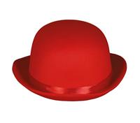 Bolhoed Satijn Rood - thumbnail