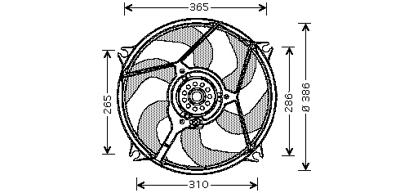 Koelventilator Picasso 400w 0957747