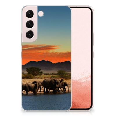 Samsung Galaxy S22 | TPU Hoesje | Olifanten Samsung Galaxy S22 | TPU Hoesje | Olifanten