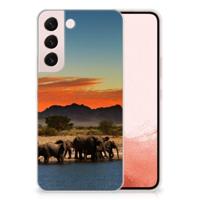 Samsung Galaxy S22 | TPU Hoesje | Olifanten - thumbnail