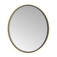 Hotbath &More Mirrors Round LED Badkamerspiegel - Rond - 80 cm - Geborsteld Zwart Pvd - thumbnail