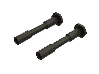 Arrma - Steel Steering Post 6x42mm Black (2) (ARA340186)