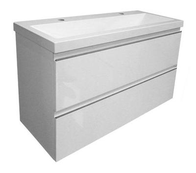 Wiesbaden onderkast 100 cmx36 cm zo.wastafel wit