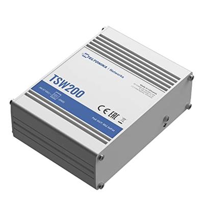 Teltonika TSW200 netwerk-switch Gigabit Ethernet (10/100/1000) Power over Ethernet (PoE) Aluminium