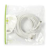 Coaxkabel 90 dB | IEC (Coax) Male - IEC (Coax) Female | 10 m | Wit