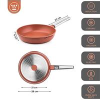 Westinghouse Koekenpan Performance Rebel Red ø 28 cm - standaard anti-aanbaklaag - thumbnail