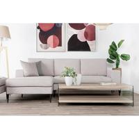 Hoofdtafel DKD Home Decor Multicolour Transparant Natuurlijk Hout Kristal Hout MDF 130 x 65 x 35,5 cm - thumbnail