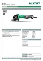 Hikoki G13SE3YHZ Haakse slijpmachine 125mm / 1.400 W - G13SE3YHZ - thumbnail