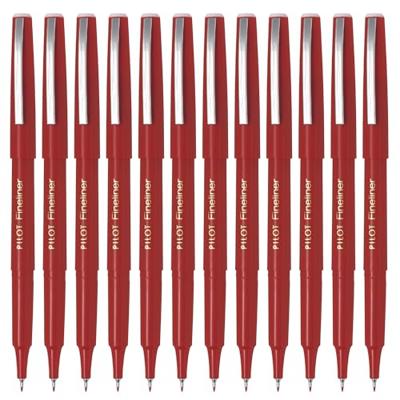 Fineliner PILOT fijn rood | 12 stuks