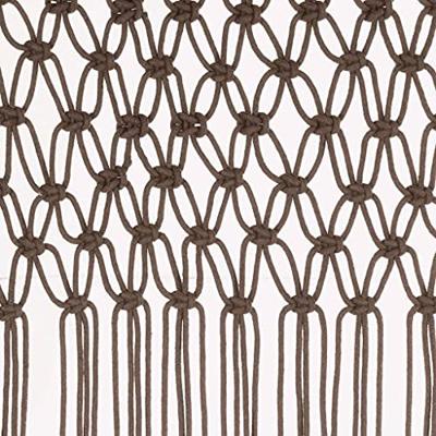 VidaXL Gordijn macramé 140x240 cm katoen taupe VidaXL Gordijn macramé 140x240 cm katoen taupe