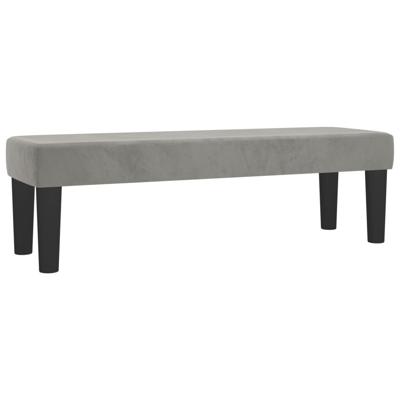 Boxspring met matras fluweel lichtgrijs 140x190 cm