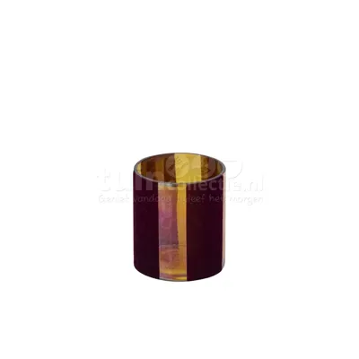 PTMD Waxinelichthouder Jeyden Bordeaux Rood 9cm