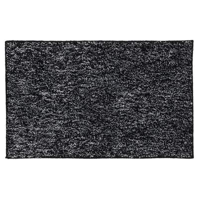 Badmat Sealskin Speckles Polyester micro fiber 80x50 cm Zwart