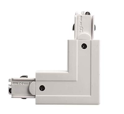 Deko Light 710036 D Line 90°-Verbinder links-rechts mit Wechselmechanik 230V-railsysteemcomponenten Stroomrail 3-fasig Wit