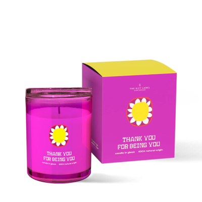 The Gift Label Thank You For Being You Candle 200gr
