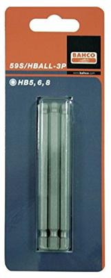 Bahco 2xbitshexball4 80-100mm 1/4"std | 59S/H4BALL-2P