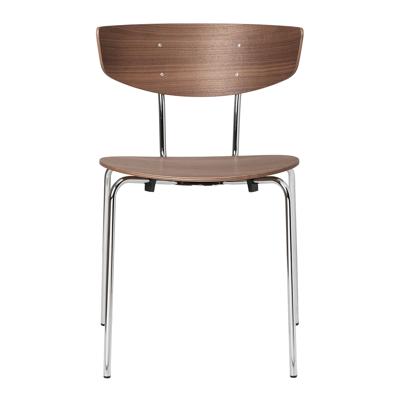 ferm LIVING Herman Eetkamerstoel Chrome - Walnut