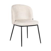 Richmond Eetkamerstoel 'Elvi' Chenille, kleur Beige - thumbnail