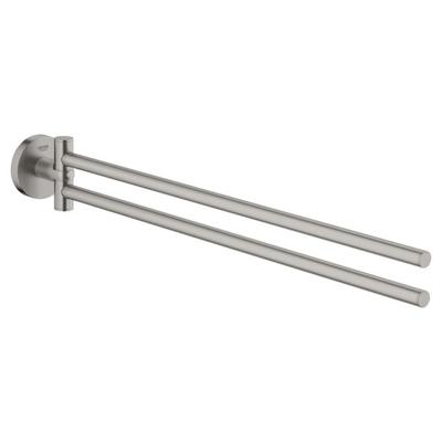 GROHE Essentials Handdoekhouder - 45cm - dubbel - draaibaar - supersteel 40371dc1