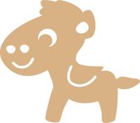 Vaessen Creative • mdf fantasie dier 24,2x20,5cm - thumbnail