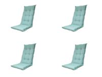 Kussen hoog ca. 123x50 cm Napels azure water repellent coating (4 stuks) Madison - Madison - thumbnail