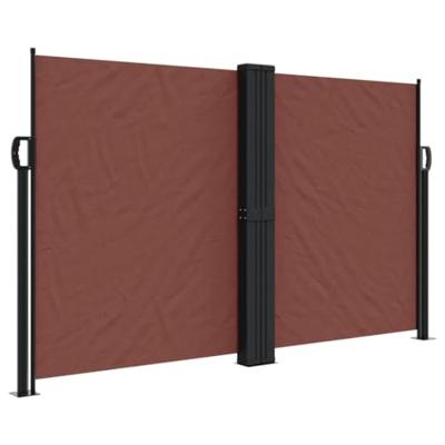 VidaXL Windscherm uittrekbaar 140x600 cm bruin VidaXL Windscherm uittrekbaar 140x600 cm bruin