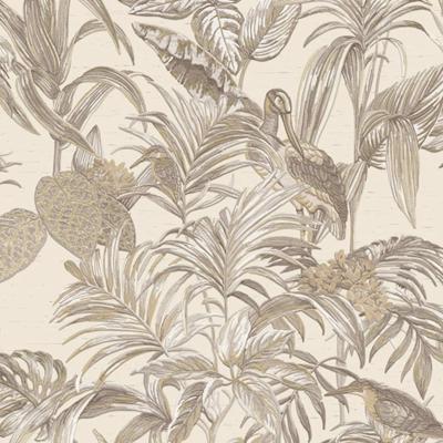 Dutch Wallcoverings Wallstitch/Bs1 Bird Of Paradise Crm - Creme