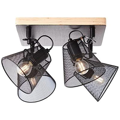 Brilliant 40135/76 - 4 Spots Plafondlamp Metaal/Hout - thumbnail