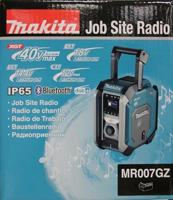 Makita MR007GZ | Bouwradio | FM DAB/DAB+ Bluetooth | 12V ,18V, en 40V | Zonder accu&apos;s en lader | in doos - MR007GZ - thumbnail