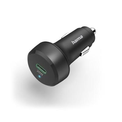 Hama Auto-Oplader, Power Delivery (PD)/Qualcomm, 20W Oplader Zwart Hama Auto-Oplader, Power Delivery (PD)/Qualcomm, 20W Oplader Zwart