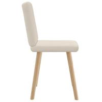 Eetkamerstoelen 2 st linnen - thumbnail