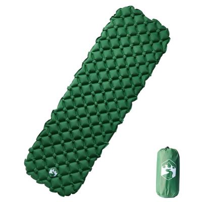 VidaXL Kampeermatras opblaasbaar 190x58x6 cm 1- persoons groen VidaXL Kampeermatras opblaasbaar 190x58x6 cm 1- persoons groen