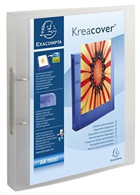 Exacompta Personaliseerbare ringmap Kreacover 2 ringen, 5 geassorteerde kleuren: turkoois, groen, roo...