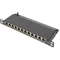 Digitus DN-91612S-SL-EA 12 poorten Patchpaneel 254 mm (10) CAT 6A 0.5 HE Meerdere kleuren Ingericht - thumbnail
