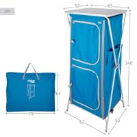 Campingkast Aktive 62 x 140 x 53 cm - thumbnail