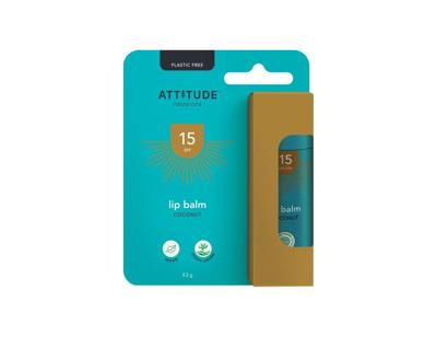 Attitude Lippenbalsem spf 15 coconut 8,5gr.