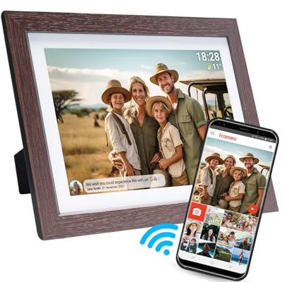 Denver PFF-1042 Darkwood Digitale WiFi-fotolijst 25.7 cm 10.1 inch Energielabel: C (A - G) 1280 x 800 Pixel 16 GB Hout (donker)