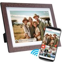 Denver PFF-1042 Darkwood Digitale WiFi-fotolijst 25.7 cm 10.1 inch Energielabel: C (A - G) 1280 x 800 Pixel 16 GB Hout (donker) - thumbnail