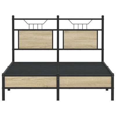 Bedframe zonder matras hout sonoma eikenkleurig 120x190 cm Bedframe zonder matras hout sonoma eikenkleurig 120x190 cm